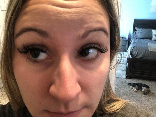 Maggie combined different lashes to ensure I had a beautiful and full look!