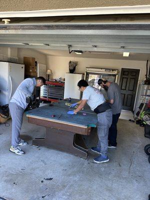 Pool table movers