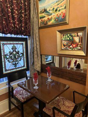 Back dining room seating