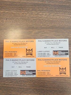 Here's our contact information.