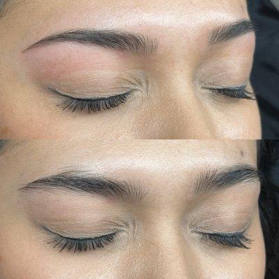 Brow wax and trim