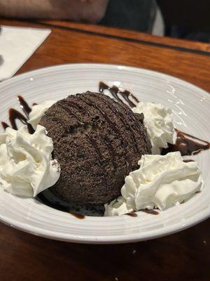 Molten Lava cake - it's ice cream  We split it $10