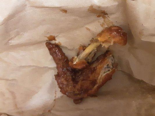 One of the chicken I ordered that are horrible