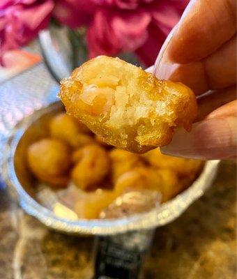 Cross section: Sweet & Sour Shrimp