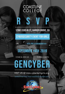2019 GenCyber Girls flyer
