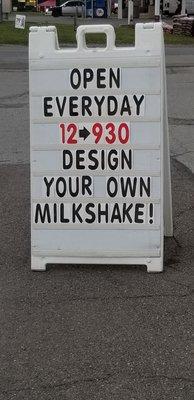 Addie's Custard summer hours