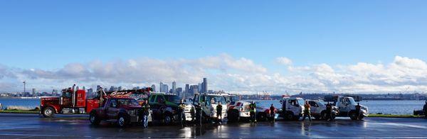 We are a small family towing company, & I works with some other towing company as a team. if I'm not available to get to your needs.