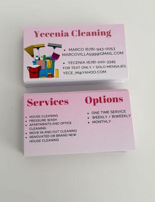 Yecenia Cleaning