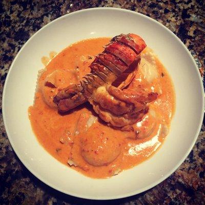 Home made lobster ravioli is to die for!