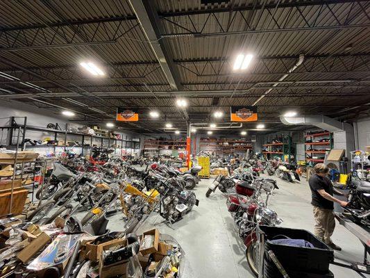 Part of the shop at the all new Tribal Iron Customs.