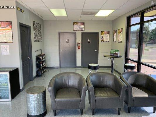 Comfortable Waiting area & Clean Restrooms
