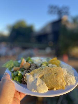 a plate full of island vibes