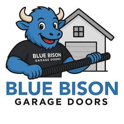 Blue Bison Garage Door