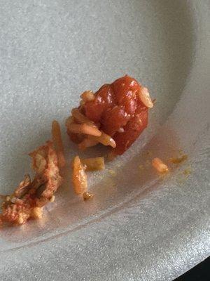 Most disgusting texture, I have no idea what this was that I bit into