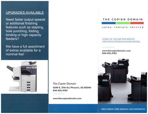 The Copier Domain Flyer Information