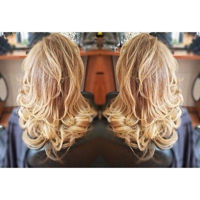 Color , Cut , And style by our stylist Yordani