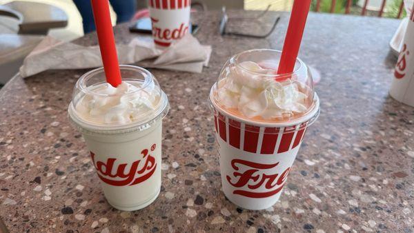 Orange cream and Lemon cream frosts