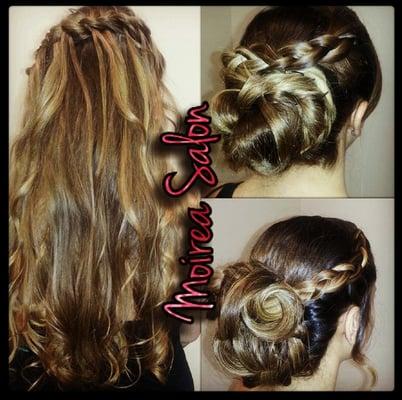 Here are a few Formal styles, for these three beauties. These ladies were the fairest in all of Promland.