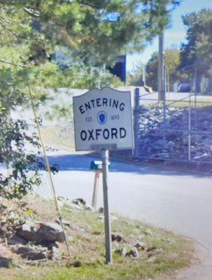 Entering Oxford on Route 56.