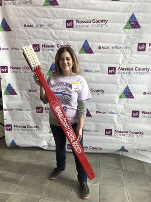 Give Kids a Smile volunteer at the. Randle of Aviation Museum.