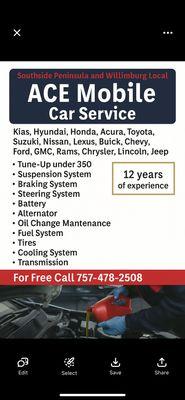 Ace Mobile Car Service