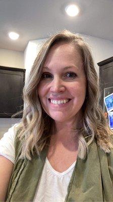 Haircut and style by Gwen