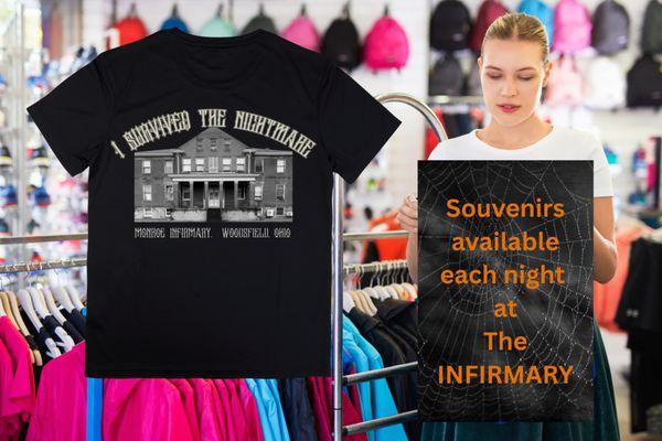 T-Shirts, Glow Gear, and more, available at The Nightmare..