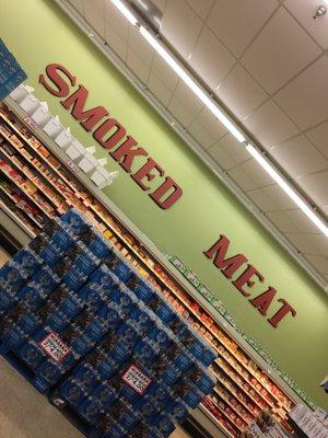 The smoked meat section (with my 1990s style tilt)