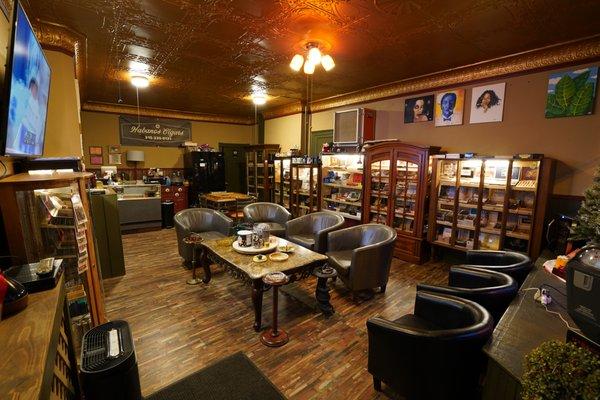 Feel at home and enjoy our wide variety of fine cigars...