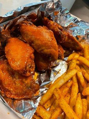 hot honey wings from our dine-in visit.