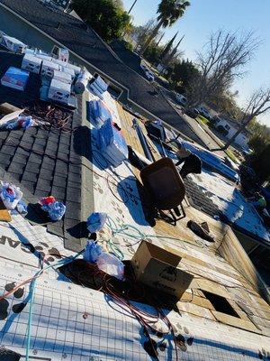 GAF Charcoal Reflective Series New Roof Installation