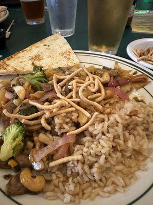 Mongolian stir fry! Homemade sauce!