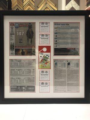 Matted & framed equestrian montage