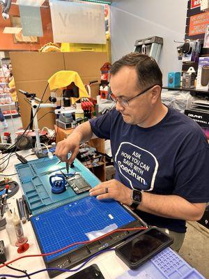 This is the tech working on my Phone.