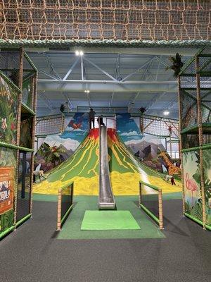 The lava island slide!