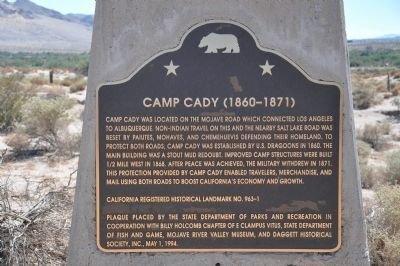 Camp Cady Monument