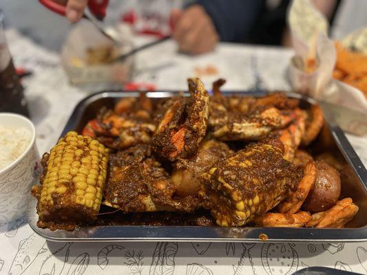 The crab boil combo