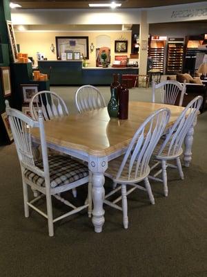 Quality selection of dining sets. From formal to country casual. Something for all.