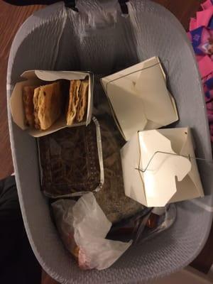 Disgusting , threw is all in the trash