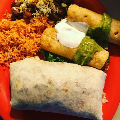 Burrito rice & beans