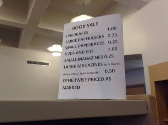 Book sale prices