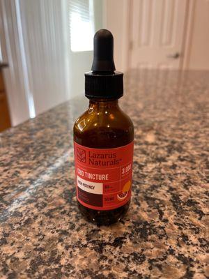 Lazarus Naturals CBD Tincture.