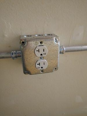 Outlet installations for residential and commercial. Upgrades, renovations, new installs.