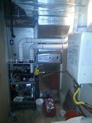 This is a full system install complete with new plenum and ductwork