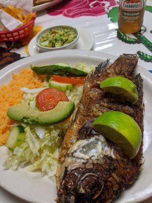 Mojarra frita fried talapia....so good