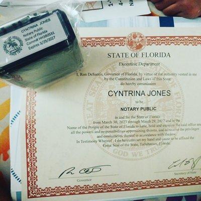 Cyntrina's Notary Service