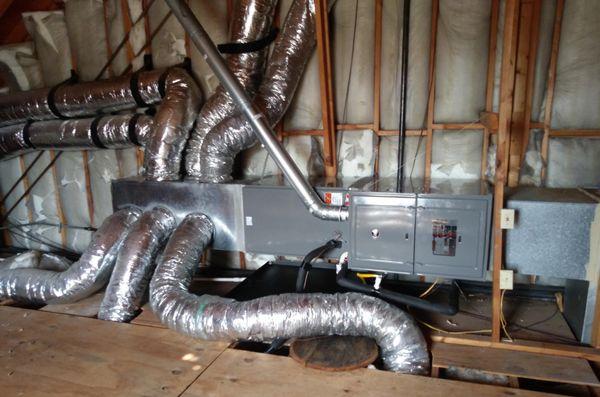 Central Furnace and Evaporator Coil replacement with Ductwork