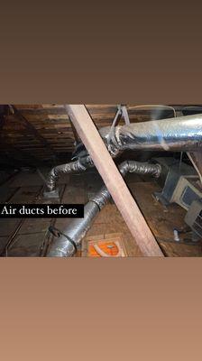 Air ducts replacement before