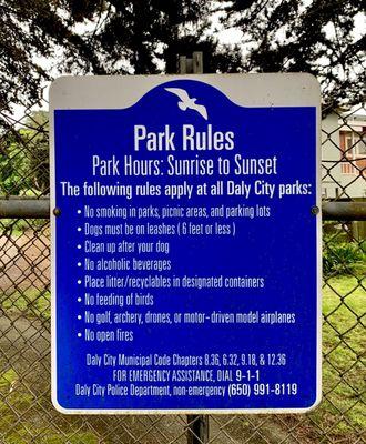 Park Rules