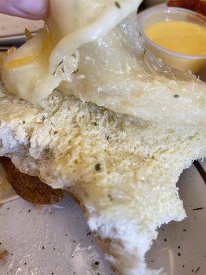 deluxe garlic bread is uncooked